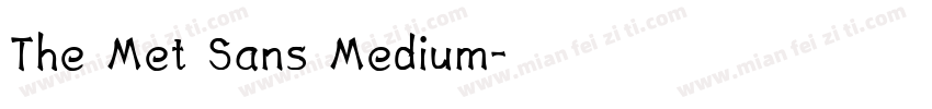 The Met Sans Medium字体转换